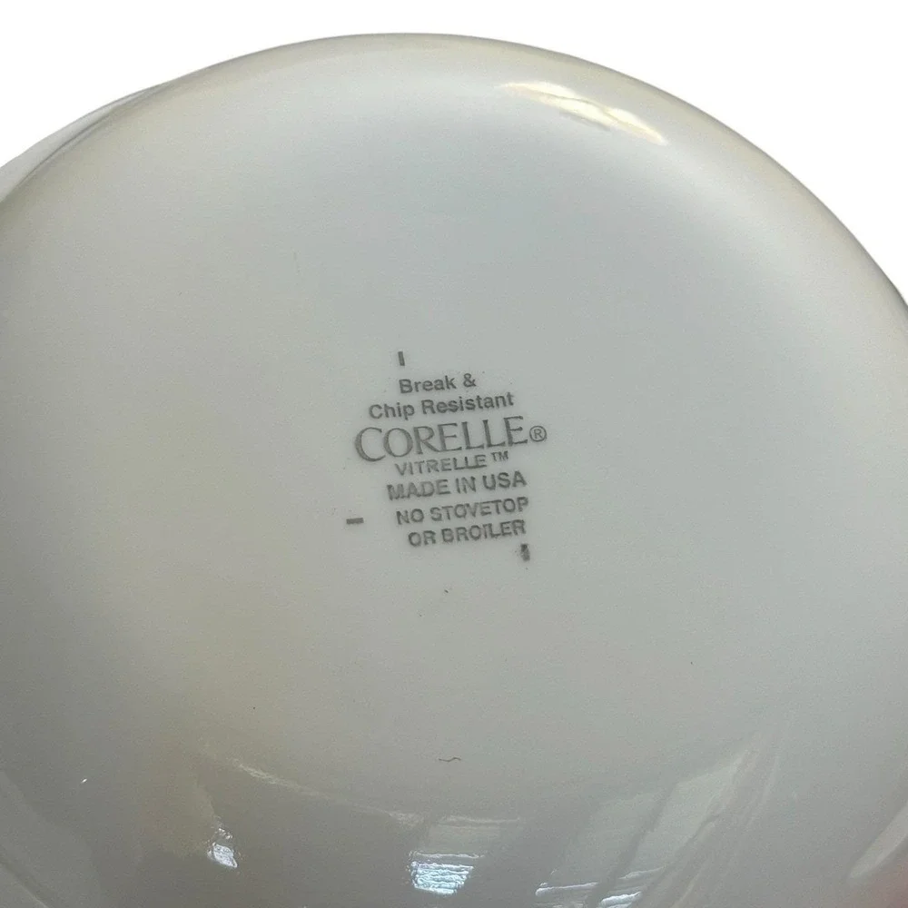 Corelle Vitrelle Set Of 6 MediumBlue Band 6 1/4 Inch  Cereal Bowls Brand New